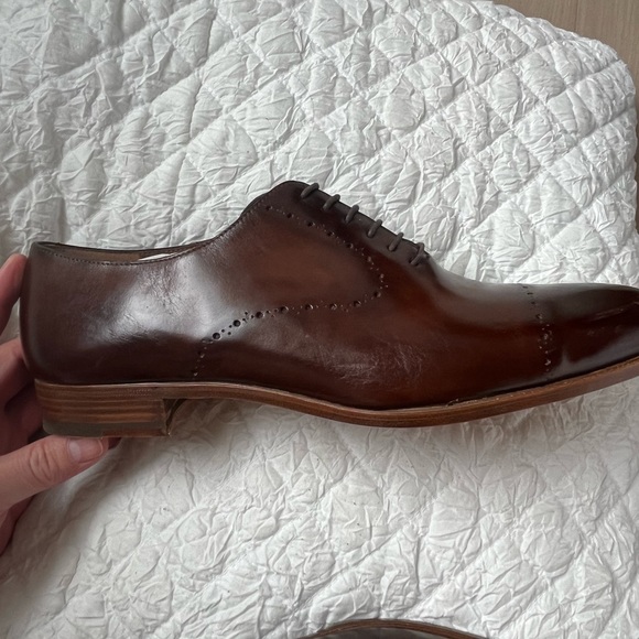 Brand new, never worn Fratelli Rossetti Toledo lace ups in rich Castagna brown. main image 4